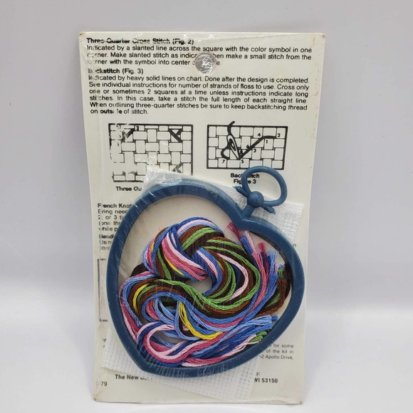 Vintage Cross Stitch Ornament - Cheery Hello - Picture 2 of 2